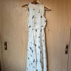 A.L.C. Floral Sleeveless Cream Dress